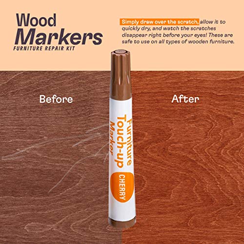 Furniture Repair Kit Wood Markers Set Of 13 Markers And Wax