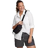 Eddie Bauer Women's Mountain Ripstop Long-Sleeve Shirt, White, Large