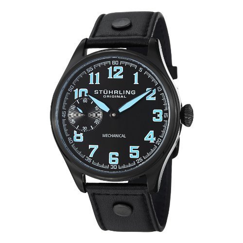 Stuhrling original men s  aviator  mechanical hand wind…