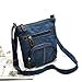 ZOONAI Women Multi Pocket Crossbody Shoulder Bag Small Organizer Purse Wallet