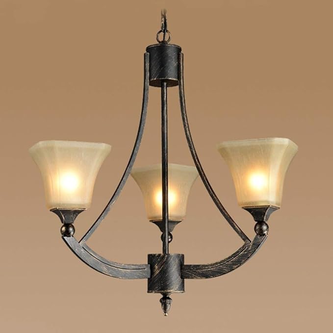 Araña De Hierro Arte Retro Jardín Sala De Estar Dormitorio Restaurante