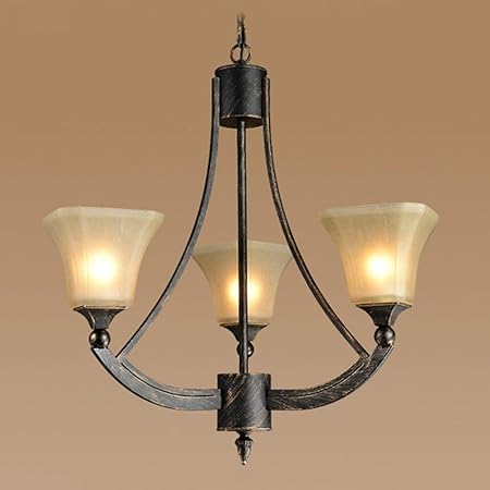 Araña De Hierro Arte Retro Jardín Sala De Estar Dormitorio Restaurante