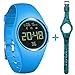 feifuns Fitness Tracker Smart Watch Non-Bluetooth Pedometer Bracelet Smart Sport Bracelet with Timer Step Calories Counter Distance Time/Date Vibration Alarm for Walking Kids Women Men (Sky Blue+Band)