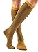 Men's Brown Copper Compression Pressure Dress Socks, 3 Pack, One Size Fits All (Brown)