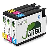 JARBO Compatible Ink Cartridge Replacement for HP 933 High Yield, 3 Colors(1 Cyan 1 Magenta 1 Yellow), Compatible with HP Officejet 6700 HP Premium 6600 6100 7110 7610 7612 Printer