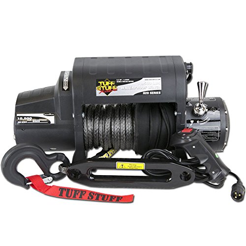 Tuff Stuff 10,500lb Winch Xtreme H20 Series with Synthetic Rope & Wireless Remote