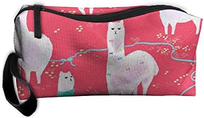 Cosmetic Bags Brush Pouch Alpaca Portable Makeup Bag Zipper Wallet Hangbag