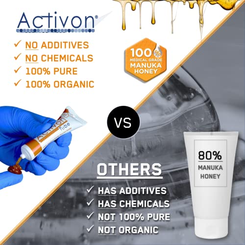 Activon Medical Grade 100 Manuka Honey Gel Tube Natural Healing Of