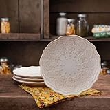 The Pioneer Woman Farmhouse Lace (Salad Plate Set, 4-Pack)