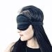 Silk Sleep Mask for Women,Men,Soft Light Blocking Natural Silk Sleeping Eye Mask with Ear Plug Set for Travel, Blackout Blindfold with Adjustable Strap