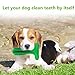 FULNEW Dog Toothbrush Stick Dog Chew Tooth Cleaner Puppy Dental Care Brushing Stick Natural Rubber Bite Resistant Chew Toys for Dogs Pet Oral Care (Medium, Green)