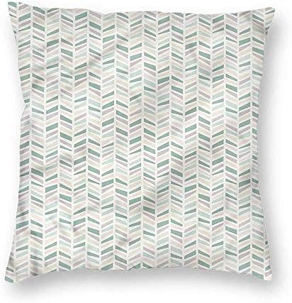 clayii Abstract Throw Pillow Pale Tone Geometric Layout Double Sides 20x20 Inch
