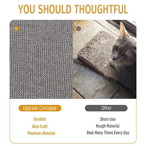 ZAMATE Cat Scratcher Cardboard, 3 in 1 Corrugated Cat Scratchers Pad