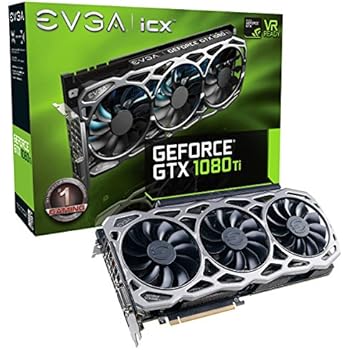 EVGA GeForce GTX 1080 Ti FTW3 GAMING, 11GB GDDR5X, iCX Technology - 9 Thermal Sensors & RGB LED G/P/M, 3x Async Fan Control, Optimized Airflow Design Graphics Card 11G-P4-6696-KR