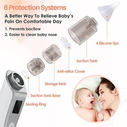 HITOMI Nasal Aspirator for Baby, Electric Nose Aspirator for Toddler