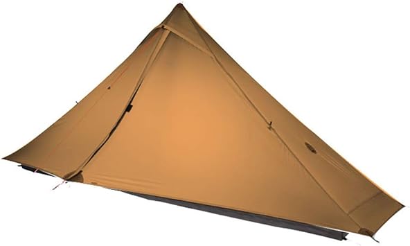 Amazon 3fulgear青い山1pro ポールレステント テント 1人用 アウトドア 二重層 超軽量 防風防水 Pu5000 ダブルシリコン 登山用テント カーキ 无 テント本体