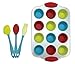 Handstand Kitchen 20-piece Real Mini Cupcake Baking Set with Recipes for Kids