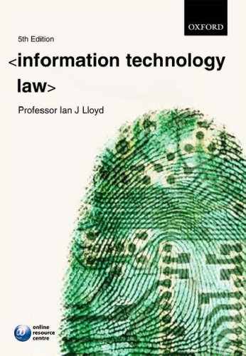 Information Technology Law, by Ian J. Lloyd