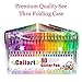Caliart Glitter Gel Pens 80 Coloring Pens Set with Gift Box for Adult Coloring Books Scrapbooking Crafting Doodling Drawing, Best Gift for Families and Friends