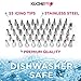 KüchePro 135-Piece Premium Cake Decorating Supplies Kit - Cake Turntable Stand, 55 Numbered Icing Tips, 4 Piping Couplers, 1 Silicone Pastry Bag, 50 Disposable Pastry Bags & Many More Decorating Tools