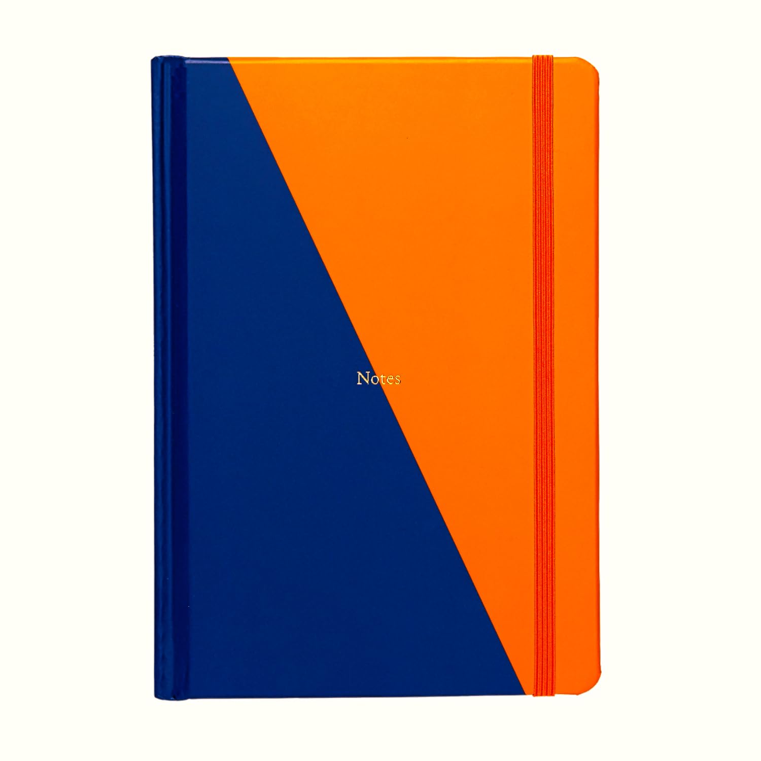 Yop & Tom Contrast Lined Journal - A5 Notebook - Navy & Orange