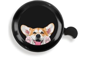 WIRESTER Cute Aluminum Round Bike Bell, Classic Ring Bicycle Bell, Bike Accessories Bell Ring for Adults Kids Girls Boys (Black, Red, Blue, Purple)