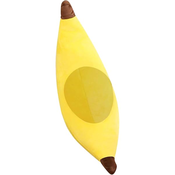 Jojofuny 2pcs Funny Banana Hat Novelty Party Dress-up Cosplay Costume Hat Plush Banana For Party Supplies Funny Plush For
