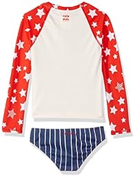 Billabong Girls 'seein estrellas Rashguard Swim Set de baño