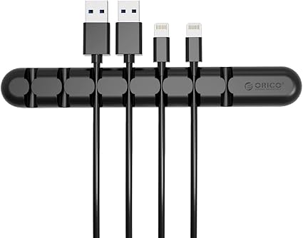 Amazon Com Orico Desk Cable Management Cable Organizer Clip Wire Holder For Organizing Power Cord Usb Mouse Cable Home Office Cubicle Car Nightstand Accessories Home Audio Theater