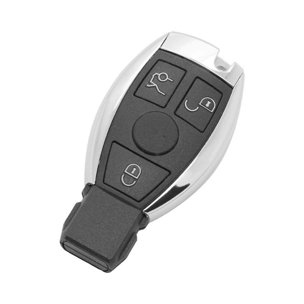 BROVACS Modified Upgraded Key Shell Compatible with MERCEDES BENZ NEC Model 3 Button Smart Keyless Entry Remote Key Case Fob PG950