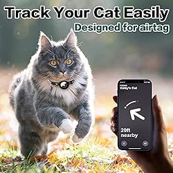 Dgerp Airtag Cat Collar Breakaway, Reflective