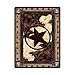 HommomH 1.3 ft x 2 ft = 2.6 Square ft Rug Yoga Mat Doormat Waterproof Plush Living Room Bedroom Kitchen Indoor Outdoor Western Texas Star