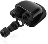 QWORK 2 Pcs IP68 Solar Cable Entry Gland Waterproof ABS Dual Cable Entry Housing view 5
