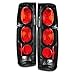 AKKON - For 1986-1997 Nissan Hardbody D21 Pickup Truck Black Tail Brake Lights Lamp Left + Right Pair