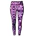 Workout Pants for Yoga Women Clothes Leggings Gym Activewear Exercise with Wide Waistband Style Fitness Spandex Pants(Purple Large)
