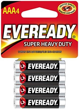 Aaa 4ct eveready Super heavy duty batteries (039800040015)