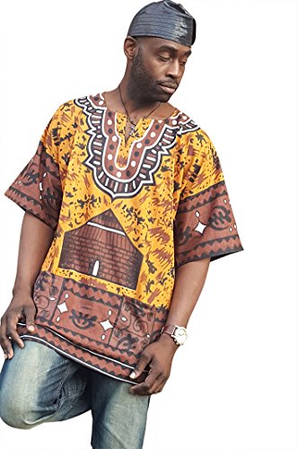 Gye Nyame Traditional African Print Dashiki Shirt