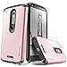 DROID Turbo 2 Case, Evocel [Dual Layer Series] Hybrid Armor Protector Case For Motorola DROID Turbo 2 ( XT1585 / 2015 Release / Kinzie) - Retail Packaging, Rose Gold
