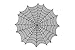 Heritage Lace Spider Web 30-Inch Round Table Topper, Black