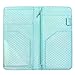 Mymazn Server Wallet Waitress Book Magnetic with Money Zipper Pocket Shimmer Waiter Organizer Fits Restaurant Guest Check Order Pad (Big Size 5 X 9, Mermaid Blue)