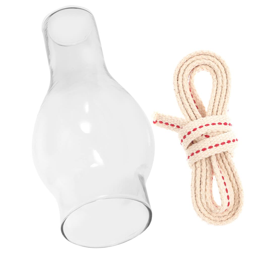 Vintage Style Kerosene Oil Lamp Chimney Replacement Handblown Chimney Traditional Oil Lamps