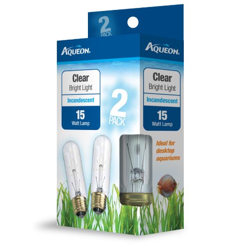 Aquarium incandescent t10 clear 2 pack/15w