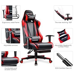 GTRACING Gaming Chair with Footrest, Ergonomic