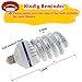 OUYIDE Spiral LED Corn Light Bulbs 200 Watt Equivalent 24W Daylight 6000K E26 E27 Medium Screw Base