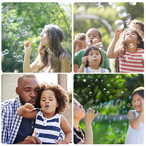 YouCute Mini Bubble Wand 70 Pack Toys, Bubbles Party Favors for Kids, Bulk Bubble Party Supplies, Spring Summer Autumn Outdoor Indoor Activity use Birthday Festival Fun Gift - Thumbnail 4