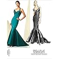 Amazon.com: Vogue Patterns V2931 Misses' Mermaid Halter Dress with ...