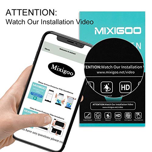 mixigoo 2 Pièces Verre Trempé pour Samsung Galaxy S9, Couverture Complète Film Protection écran Galaxy S9 avec Cadre d\'Alignement Anti-Rayures sans Bulles Protecteur D\'écran pour Samsung Galaxy S9