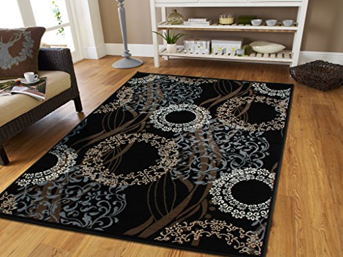 Modern Area Rugs Black 4x6 Rugs For Entr Buy Online In Grenada At Desertcart