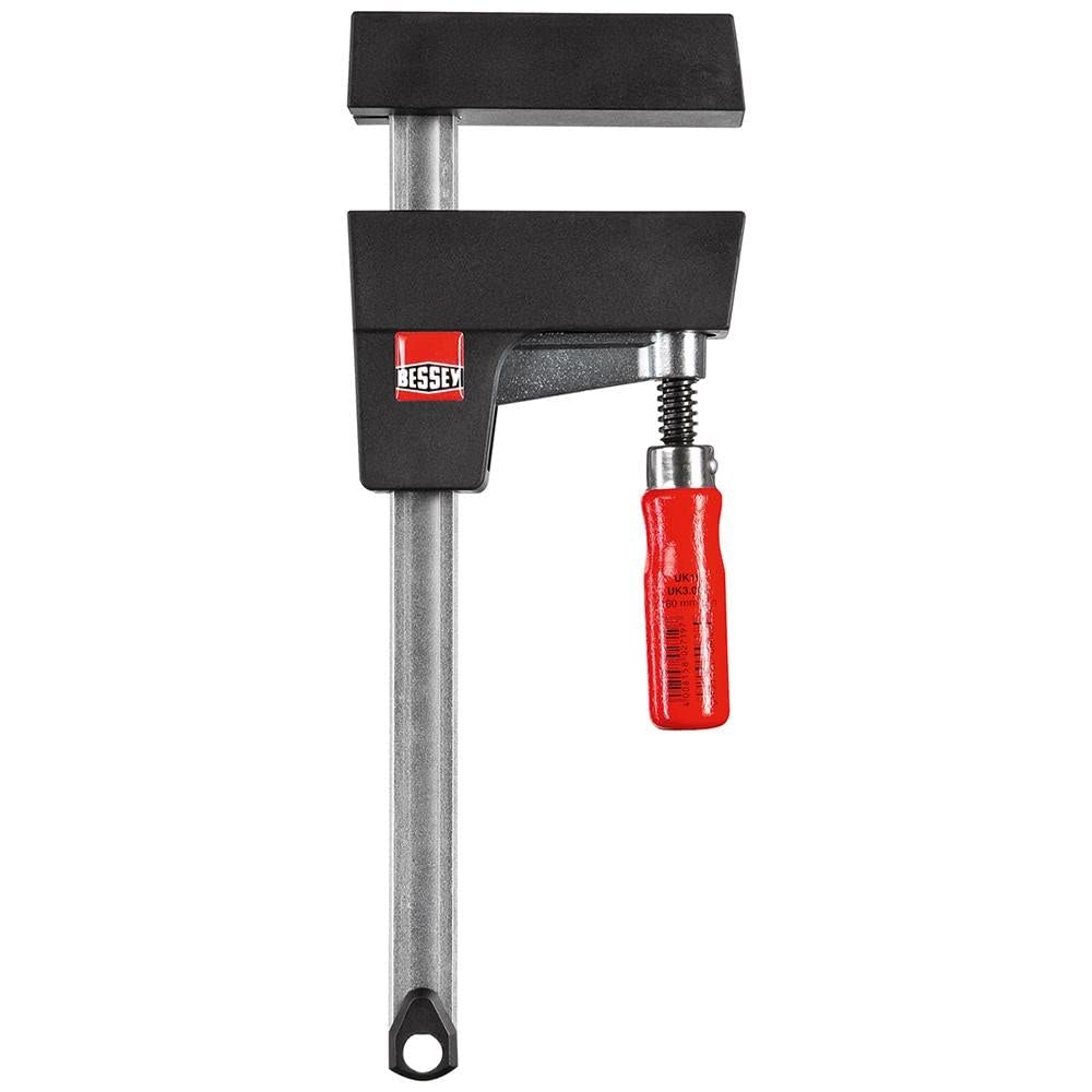 BESSEY UK3.006 UniKlamp Case Clamp, 6 in., Black and Red With Bright Zinc Plated Steel