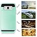 Galaxy Grand Prime Case, EC [Shockproof][Drop Protection] Hybrid Dual Layer Slim Wallet Case with Card Slot Holder Hard Shell Cover for Samsung Galaxy Grand Prime G530 (Green)